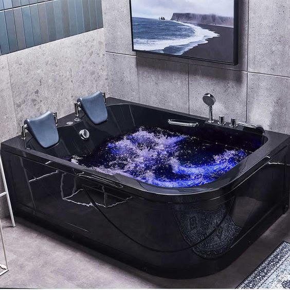 Corner Double Seater Whirlpool Jacuzzi Bathtub