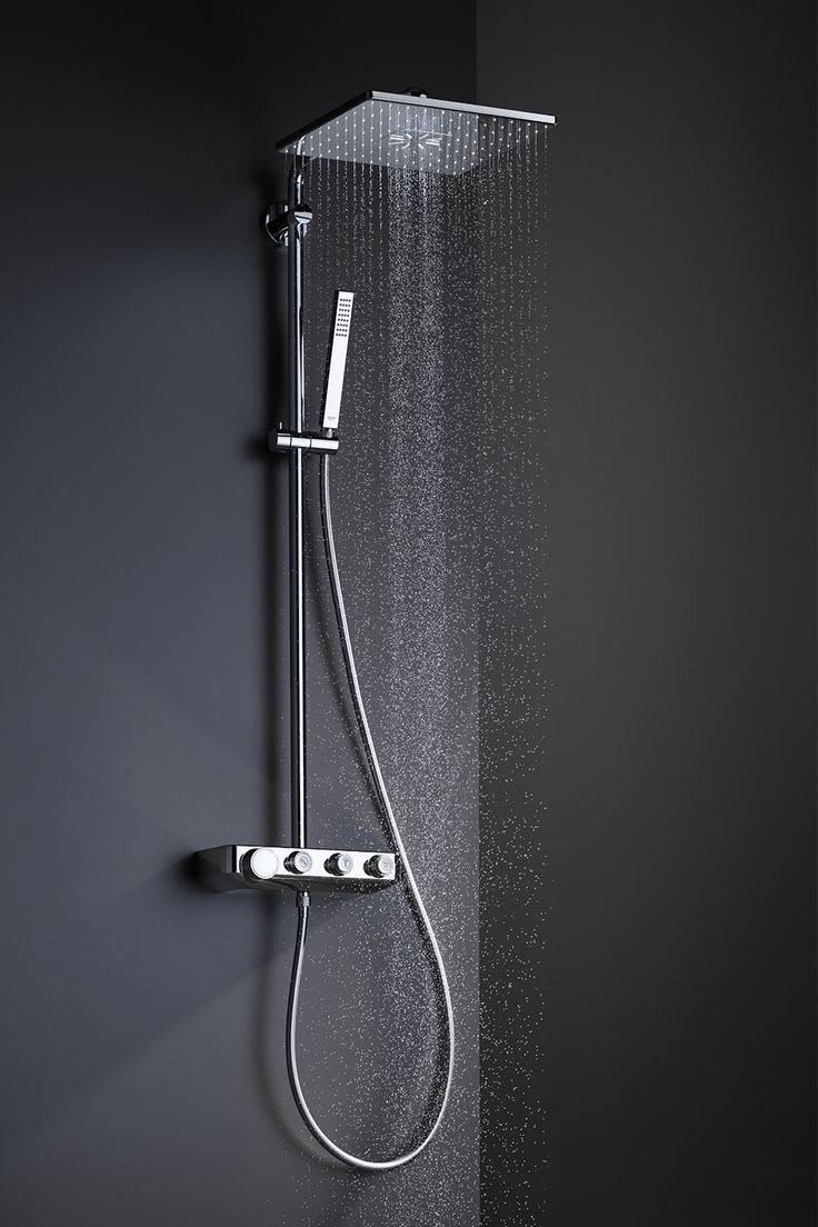 Exposed Thermostatic Rain Shower System | Luxury Bathroom Fixture
