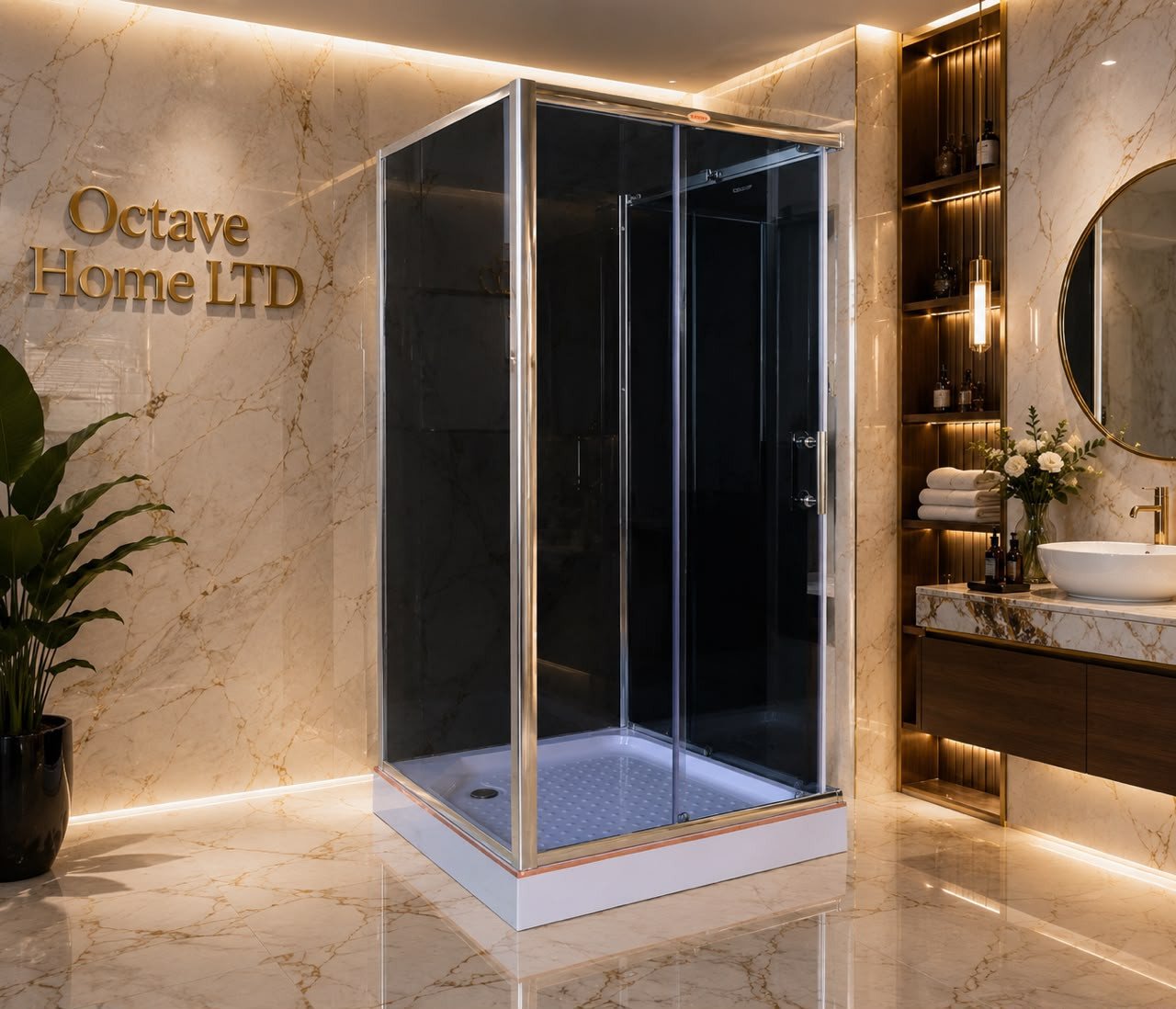 Luxury Center Shower Cubicle